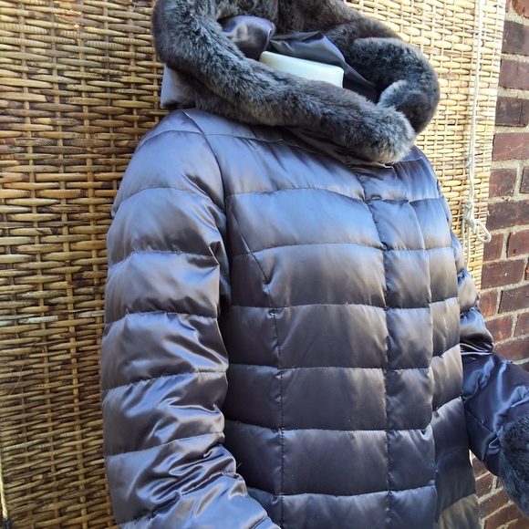 I Madison Down Faux Fur Trim Anorak Puffer Hoodedjacket XL - Picture 8 of 15